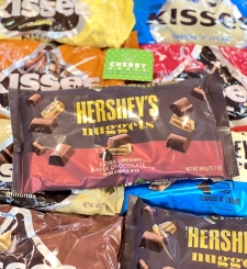  Hershey's Nuggets Extra Creamy Milk Chocolate With Cookie Bits Túi 344gr