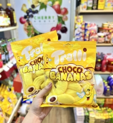 Kẹo Bông Gòn Trolli Choco Bananas Mallow Đức 150g