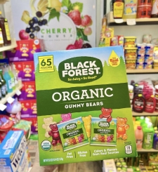 Kẹo Dẻo Gấu Organic Black Forest Mỹ Thùng 65 Gói