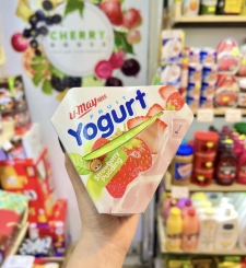 Thạch Pudding Vị Dâu Yogurt Fruit Umay Đài Loan 6 Cups