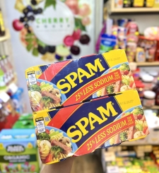 Thịt Heo Spam 25% Less Sodium Mỹ 340g x 8 Hộp (Lốc)