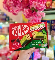 Kitkat Matcha Mix Truyền Thống 10 Mini Nhật Bản 