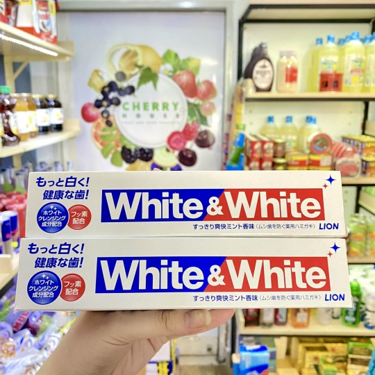 Kem Đánh Răng Lion White_White Nhật 150gr